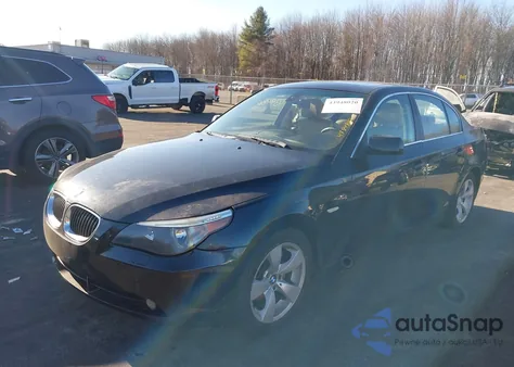 2006 BMW 525I из США, поврежденный, VIN WBANE53586CK87152